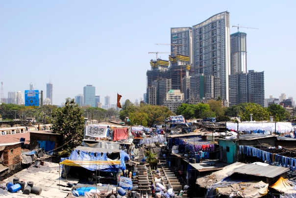 Bombay, la ciudad más poblada de la India con 21 millones de habitantes. 